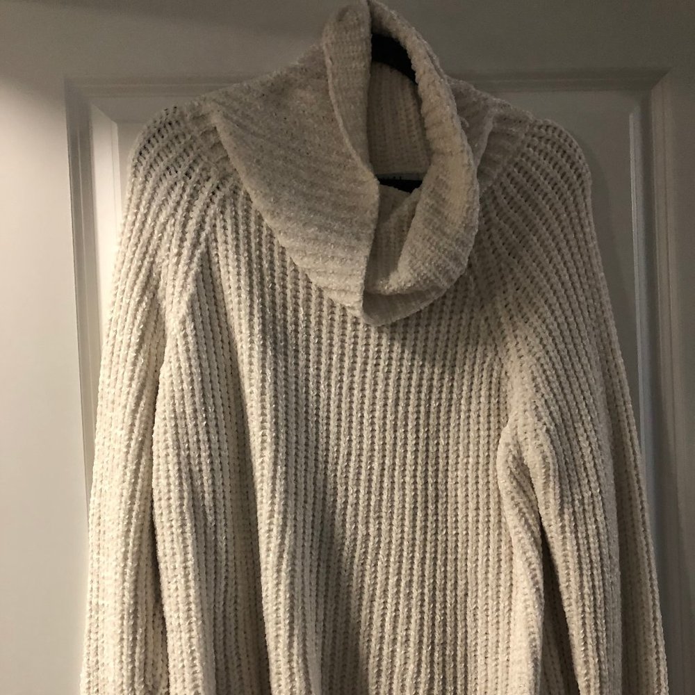 Chanille Cowl Neck Sweater